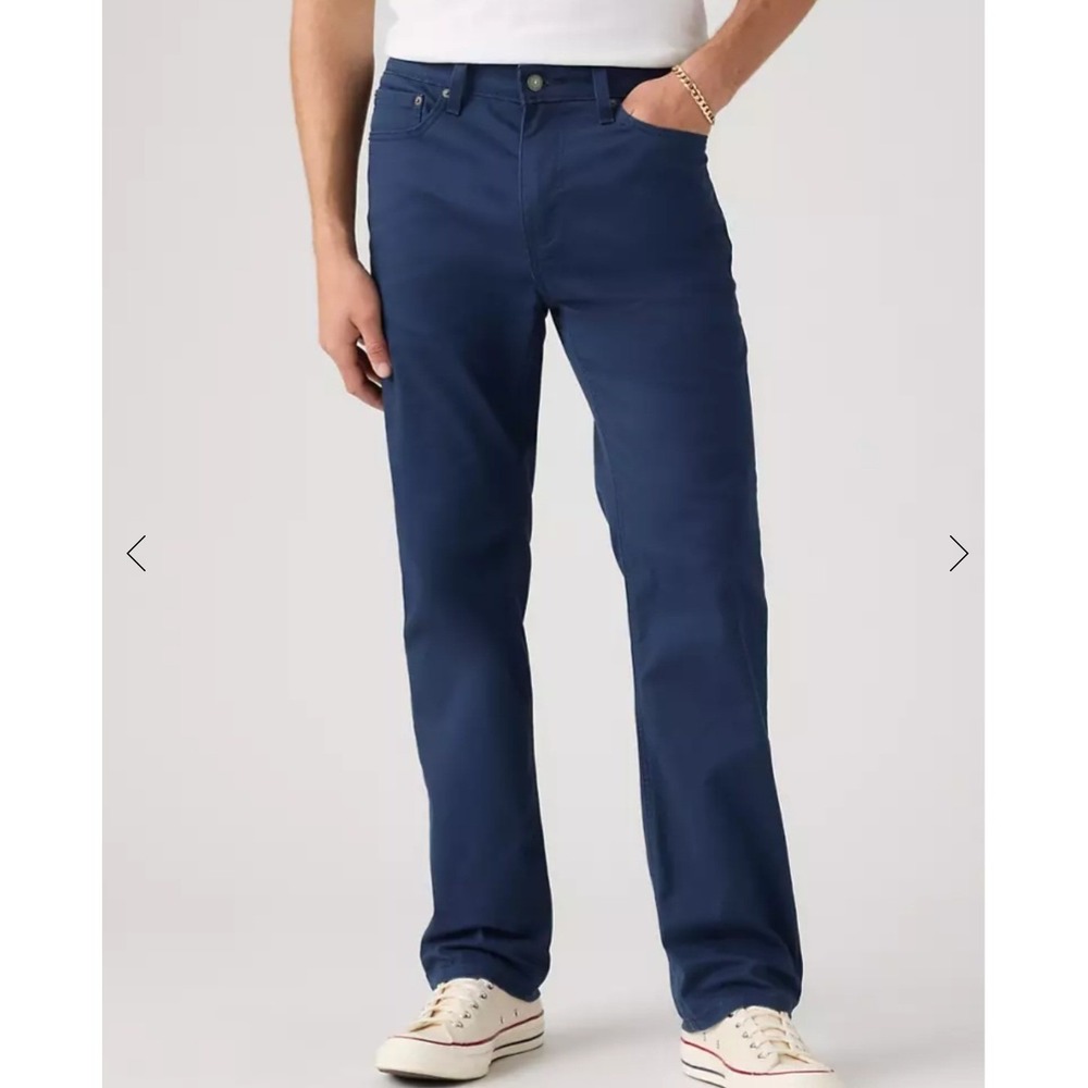 Levis 541 Athletic Taper Navy Blue All Seasons Tech Chino Pants Mens 34x32